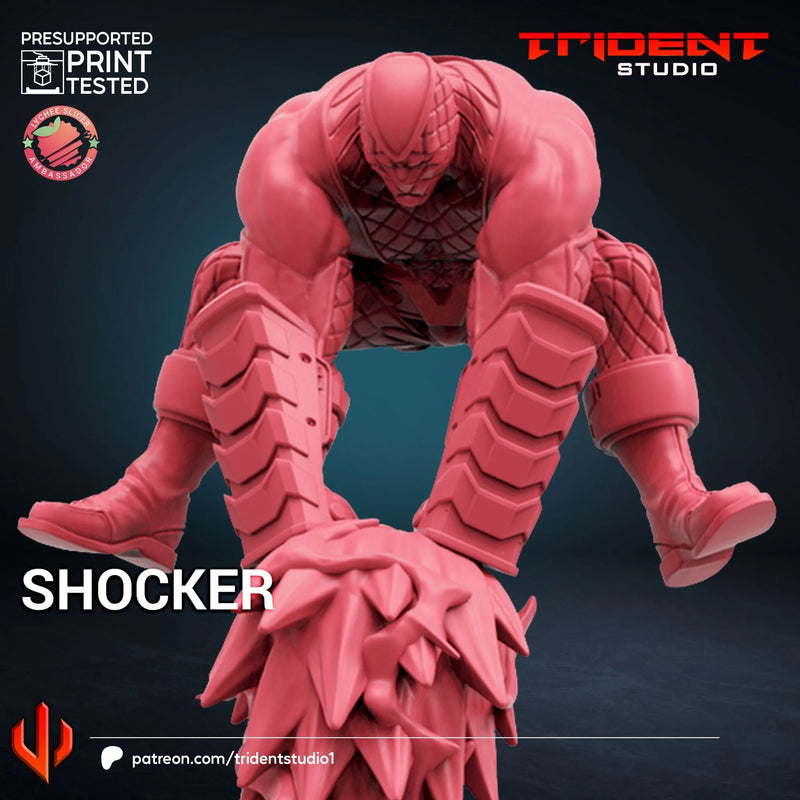 Shocker Marvel MCP-compatible 40mm resin proxy miniature by Trident Miniatures - product image 2