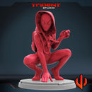 Ghost-Spider Marvel MCP-compatible 40mm resin proxy miniature by Trident Miniatures - product image 2
