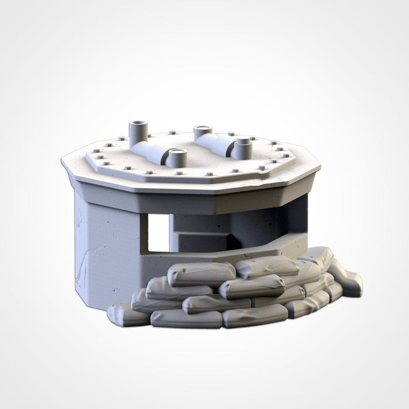 War Bunkers 3D printed terrain view 2