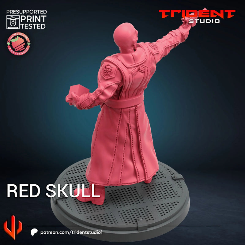 Red Skull Marvel MCP-compatible 40mm resin proxy miniature by Trident Miniatures - product image 2