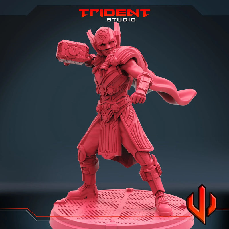 Jane Foster Marvel MCP-compatible 40mm resin proxy miniature by Trident Miniatures - product image 2