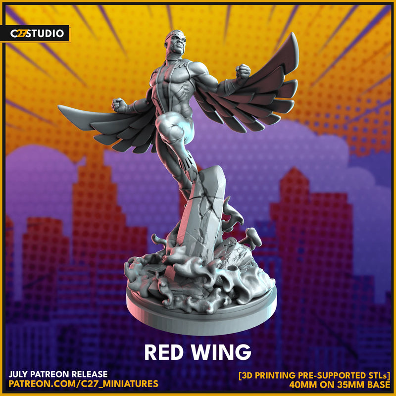 Falcon Marvel MCP-compatible resin miniature by C27 Studios - product image 2