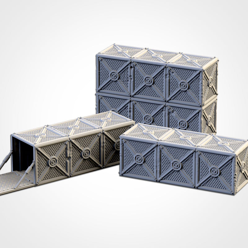 Provisions & Containers 3D printed terrain view 2