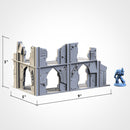 Post-Apocalyptic Ruins WTC Set 01 3D printed terrain view 2