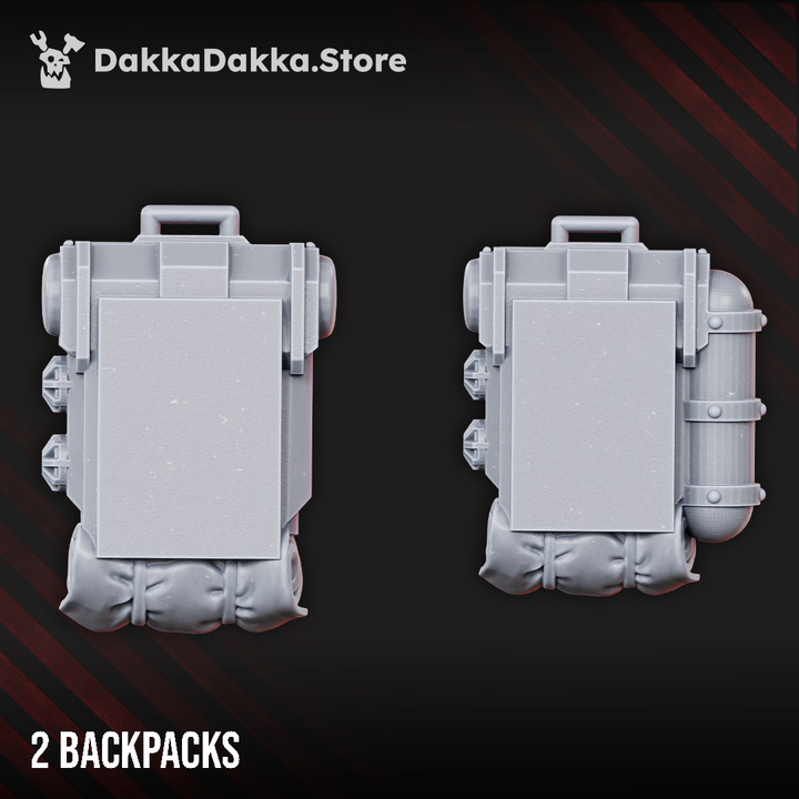 Backpacks for Dawnguard veterans - DakkaDakka Resin Miniature Accessory - image 2