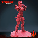 Melina Vostokoff - Sculpt B Marvel MCP-compatible 40mm resin proxy miniature by Trident Miniatures - product image 2