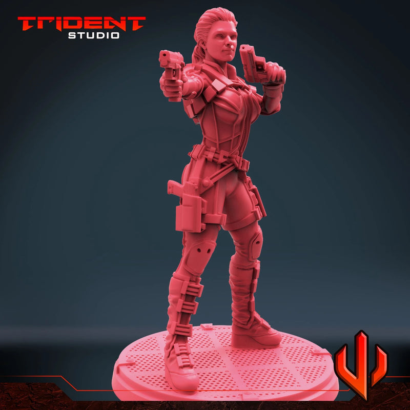 Melina Vostokoff - Sculpt B Marvel MCP-compatible 40mm resin proxy miniature by Trident Miniatures - product image 2