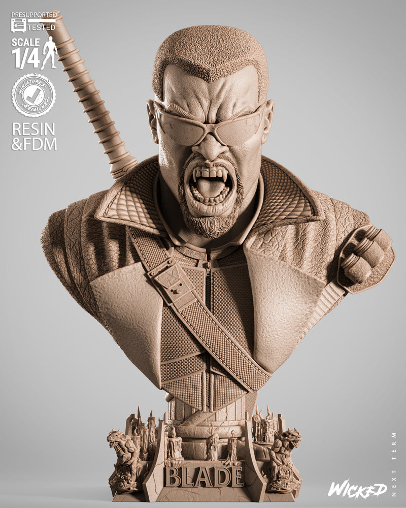 Blade Portrait Bust resin bust kit view 2