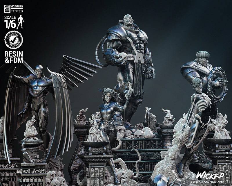 Apocalypse and Horseman Diorama resin diorama kit view 2