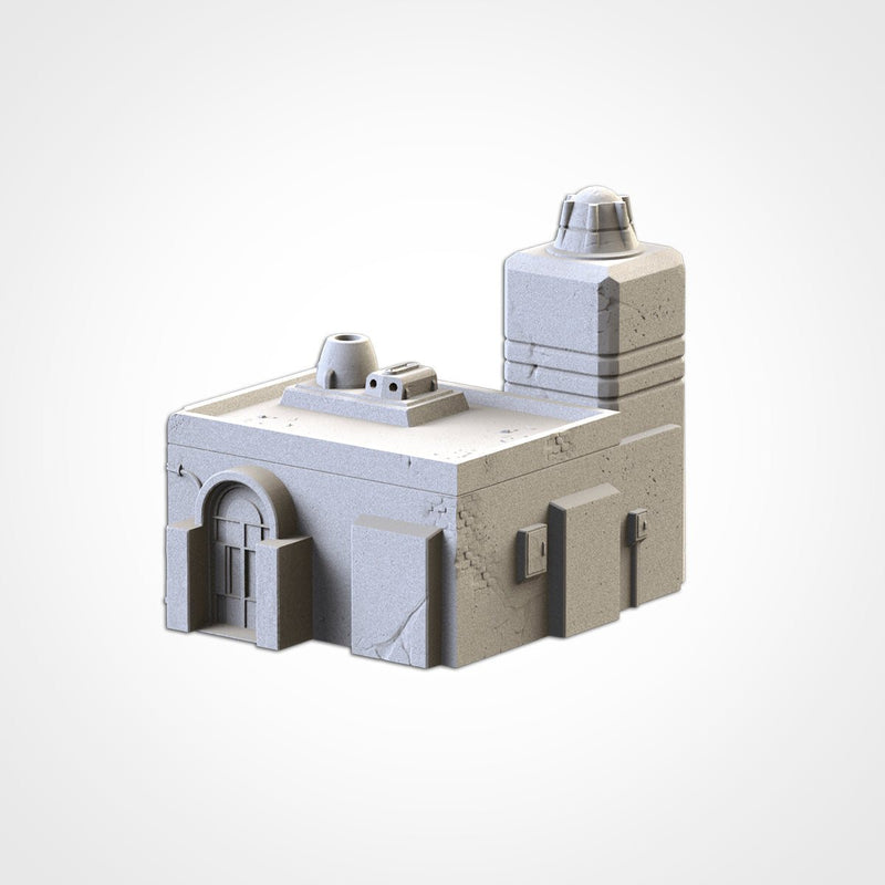 Desert Buildings 3D printed terrain view 2
