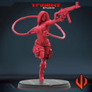 Lady Viper Marvel MCP-compatible 40mm resin proxy miniature by Trident Miniatures - product image 2