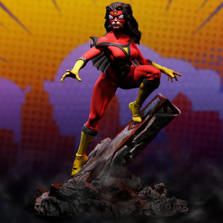 Spider-Woman Marvel MCP-compatible resin miniature by C27 Studios - product image 2