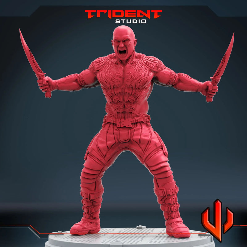 Drax - Sculpt B Marvel MCP-compatible 40mm resin proxy miniature by Trident Miniatures - product image 2