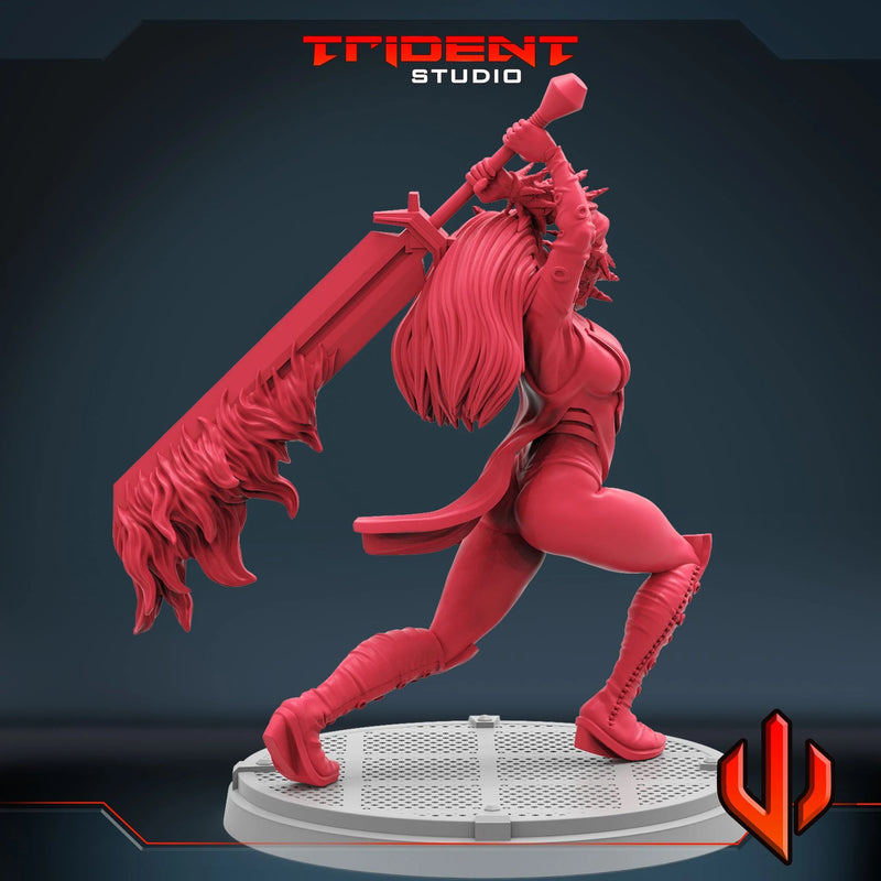 Magik Phoenix - Sculpt A Marvel MCP-compatible 40mm resin proxy miniature by Trident Miniatures - product image 2