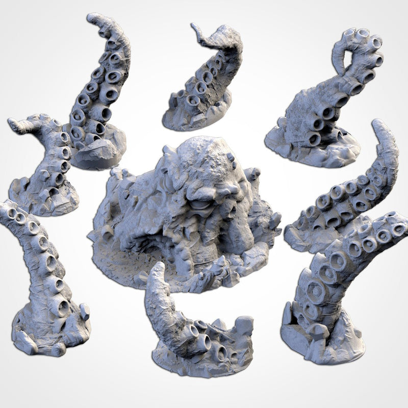 The Kraken 3D printed terrain view 2