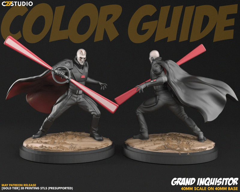 Grand Inquisitor Star Wars Shatterpoint-compatible resin miniature by C27 Studios - product image 2