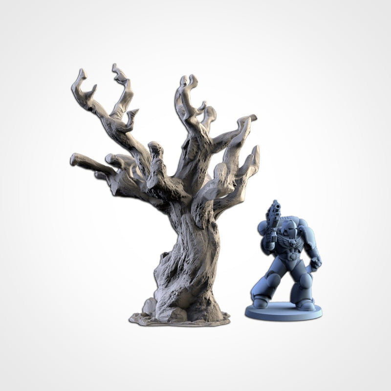 Dead Trees 3D printed terrain view 2