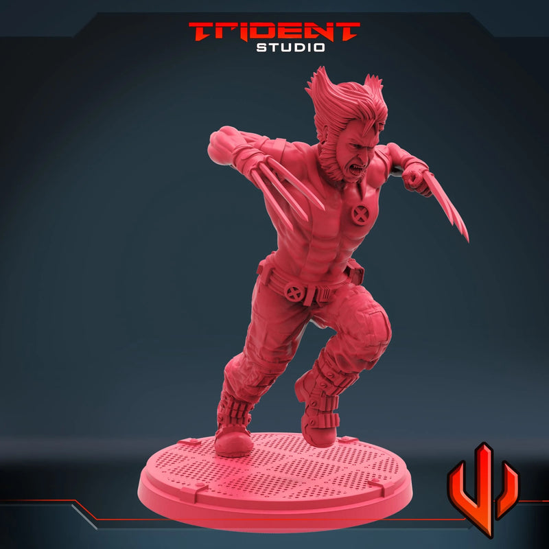Wolverine - Sculpt B Marvel MCP-compatible 40mm resin proxy miniature by Trident Miniatures - product image 2