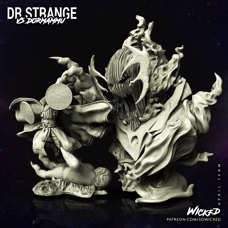 Doctor Strange vs Dormammu Diorama resin diorama kit view 2