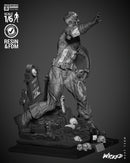 Captain America Zombie Sculpture resin statue kit view 2