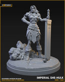 She Hulk (Imperial) Marvel MCP-compatible resin miniature by C27 Studios - product image 2
