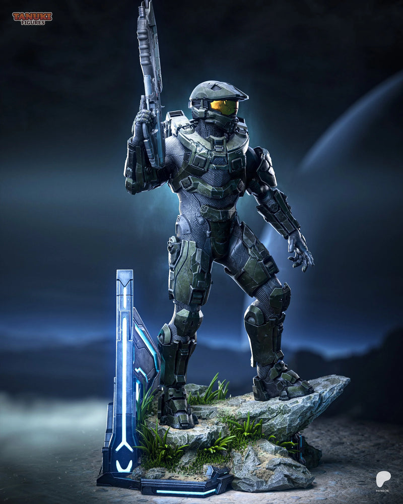 Master Chief Resin Statue & Bust - Full Size view 2