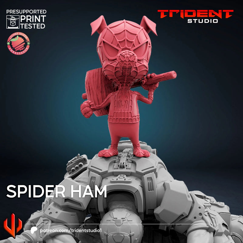 Spider Ham Marvel MCP-compatible 40mm resin proxy miniature by Trident Miniatures - product image 2
