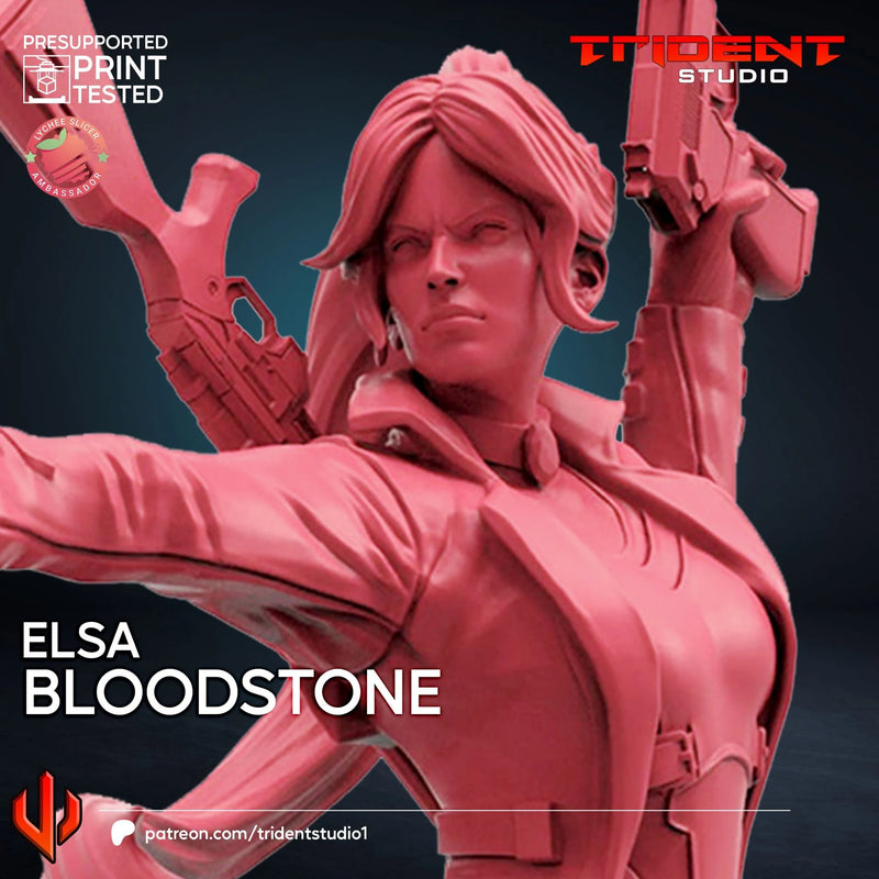 Elsa Bloodstone Marvel MCP-compatible 40mm resin proxy miniature by Trident Miniatures - product image 2