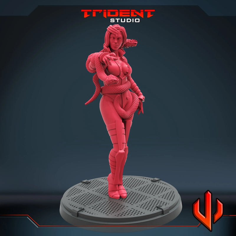 Black Mamba Marvel MCP-compatible 40mm resin proxy miniature by Trident Miniatures - product image 2