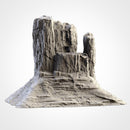 Desert Mountains 3D printed terrain view 2