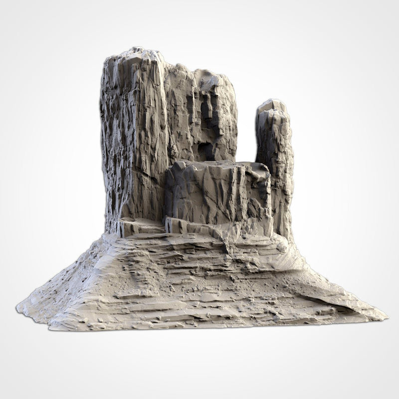 Desert Mountains 3D printed terrain view 2