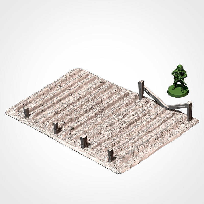 Crops 3D printed terrain view 2