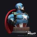 Captain America 3d Bust resin bust kit view 2