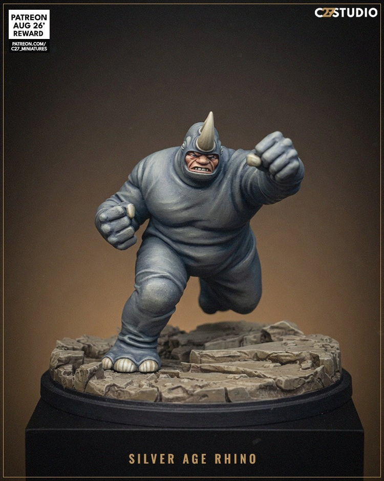 Silver Age Rhino - Marvel MCP-Compatible Resin Miniature