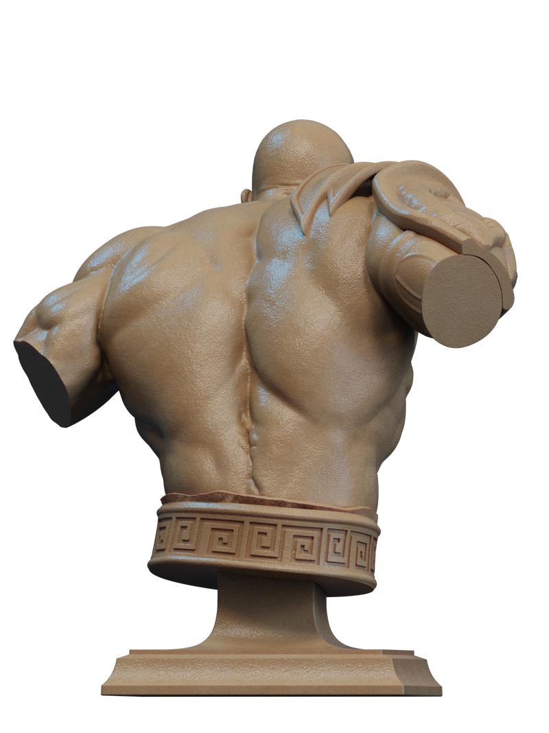 Kratos Resin Bust - view 4
