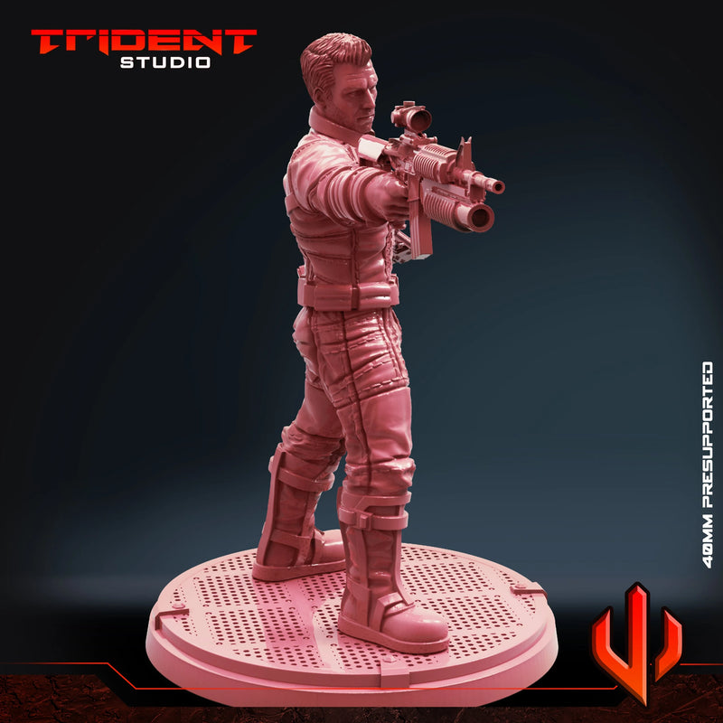 Winter Soldier 2021 - Sculpt A Marvel MCP-compatible 40mm resin proxy miniature by Trident Miniatures - product image 3