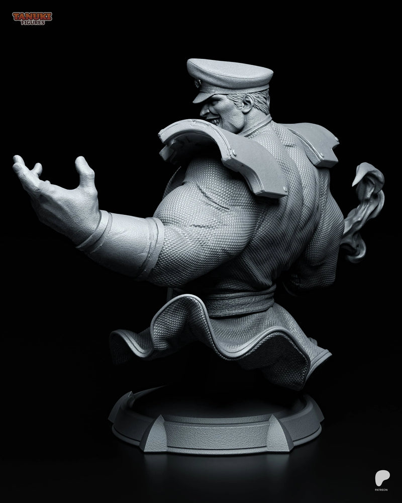 M. Bison Resin Statue & Bust - Bust view 3
