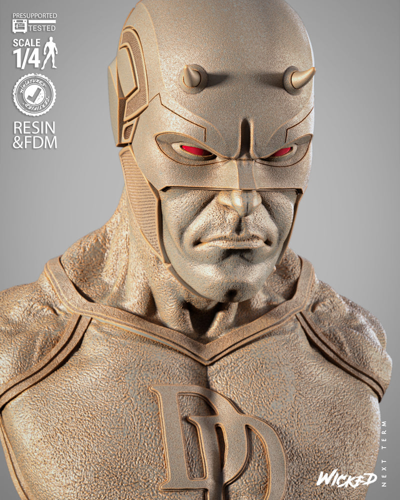 Daredevil Portrait Bust resin bust kit view 3