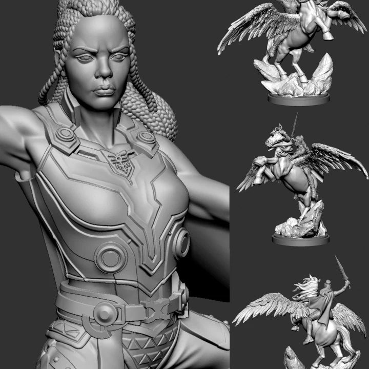 Valkyrie Marvel MCP-compatible resin miniature by C27 Studios - product image 3