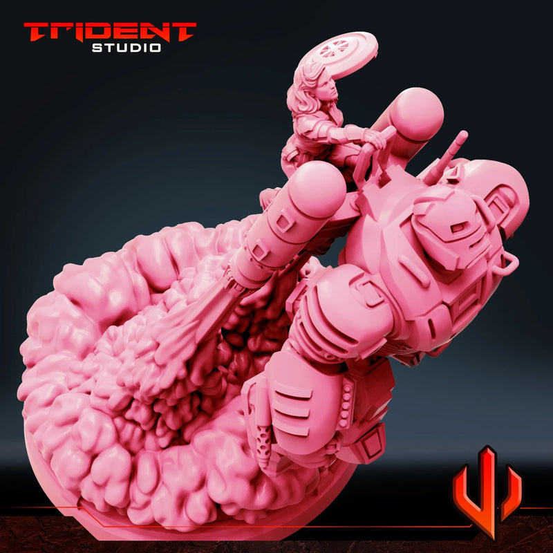 Captain Carter And HYDRA Stomper Marvel MCP-compatible 40mm resin proxy miniature by Trident Miniatures - product image 3