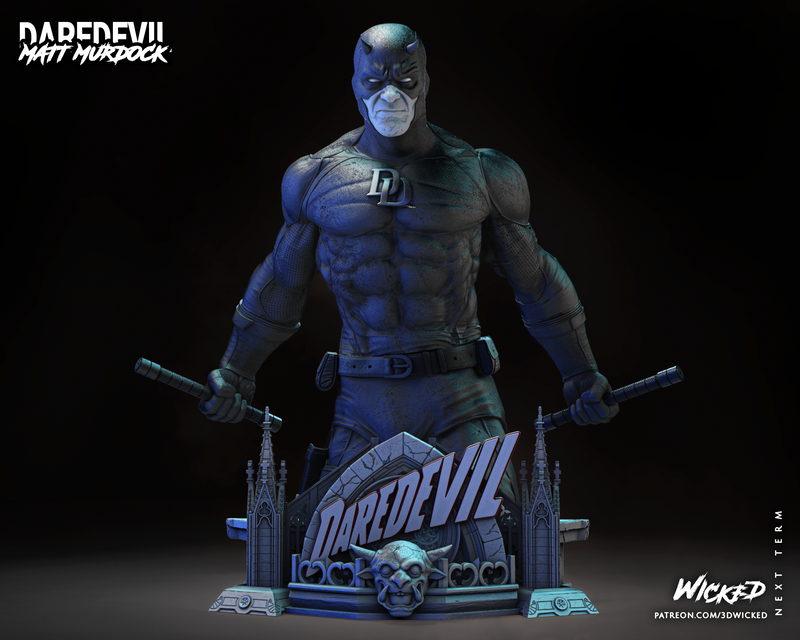Daredevil Bust resin bust kit view 3