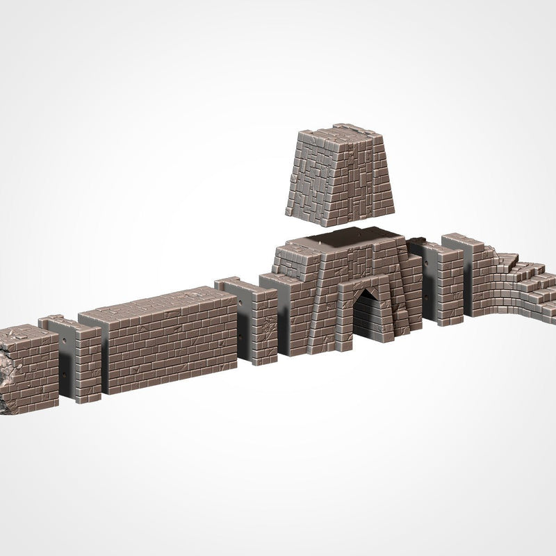 Modular Civilization 3D printed terrain view 3