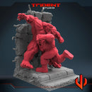 Hulk Vs Juggernaut Marvel MCP-compatible 40mm resin proxy miniature by Trident Miniatures - product image 3
