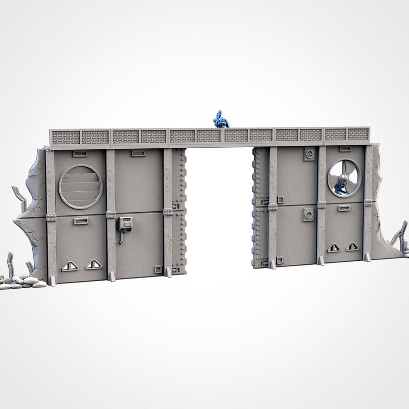 Modular Defenses 3D printed terrain view 3