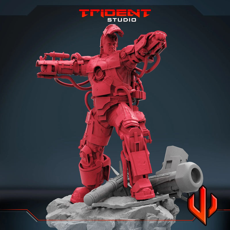 Iron Man MK1 Miniature Marvel MCP-compatible 40mm resin proxy miniature by Trident Miniatures - product image 3