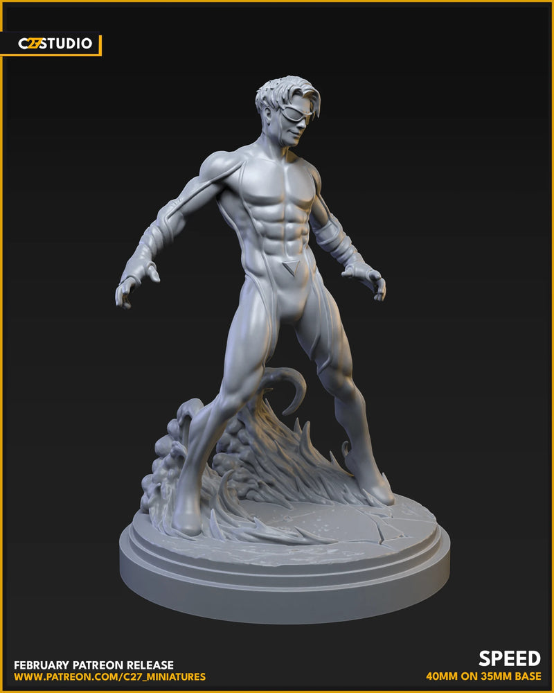Speed Marvel MCP-compatible resin miniature by C27 Studios - product image 3