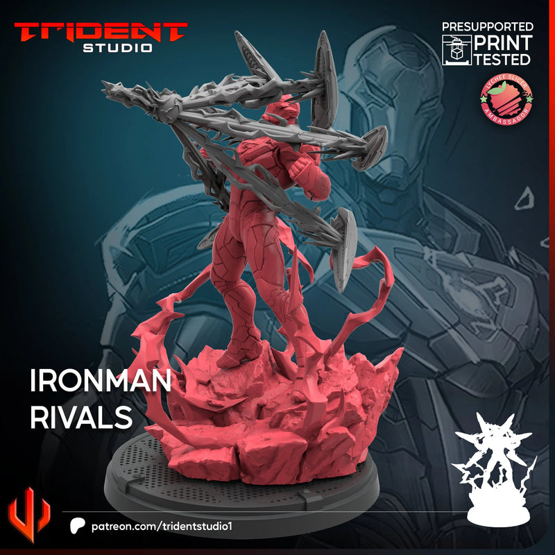 Iron Man Rivals Marvel MCP-compatible 40mm resin proxy miniature by Trident Miniatures - product image 3