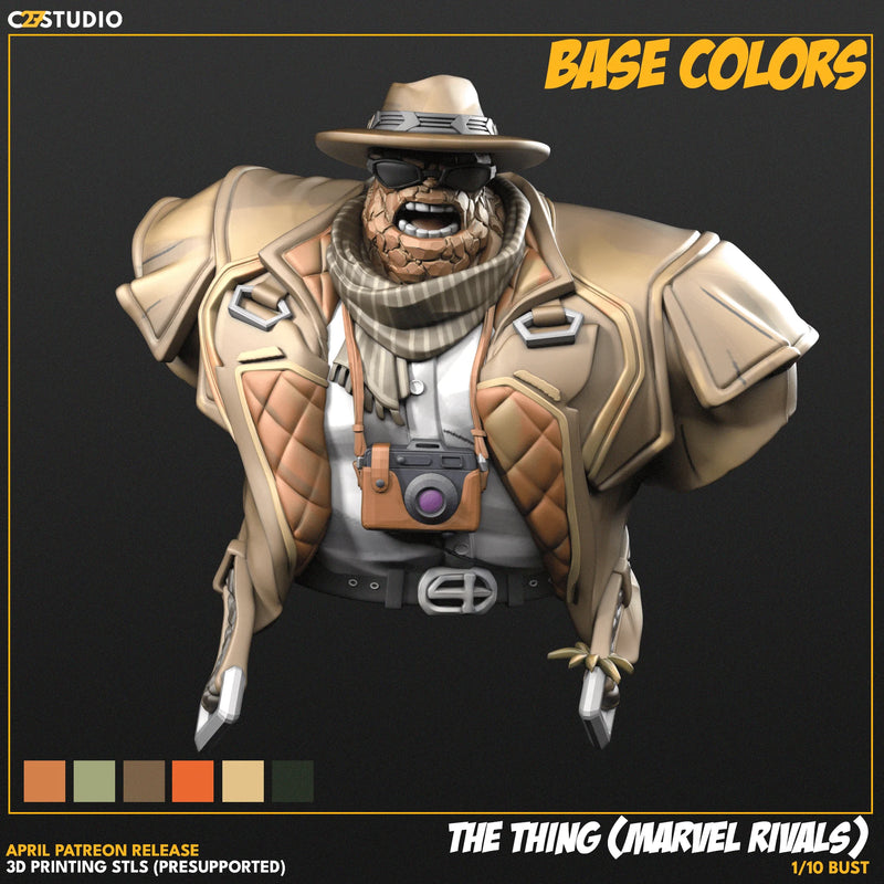 The Thing Rivals Marvel MCP-compatible resin miniature by C27 Studios - product image 3