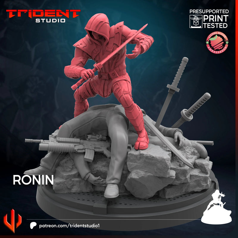 Ronin Marvel MCP-compatible 40mm resin proxy miniature by Trident Miniatures - product image 3