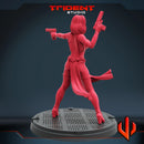 Mystique Marvel MCP-compatible 40mm resin proxy miniature by Trident Miniatures - product image 3